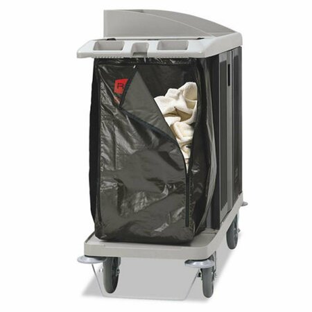 TOTALTURF RCP 25 gal Replacement Zippered Vinyl Cleaning Cart Bag, Brown TO3205532